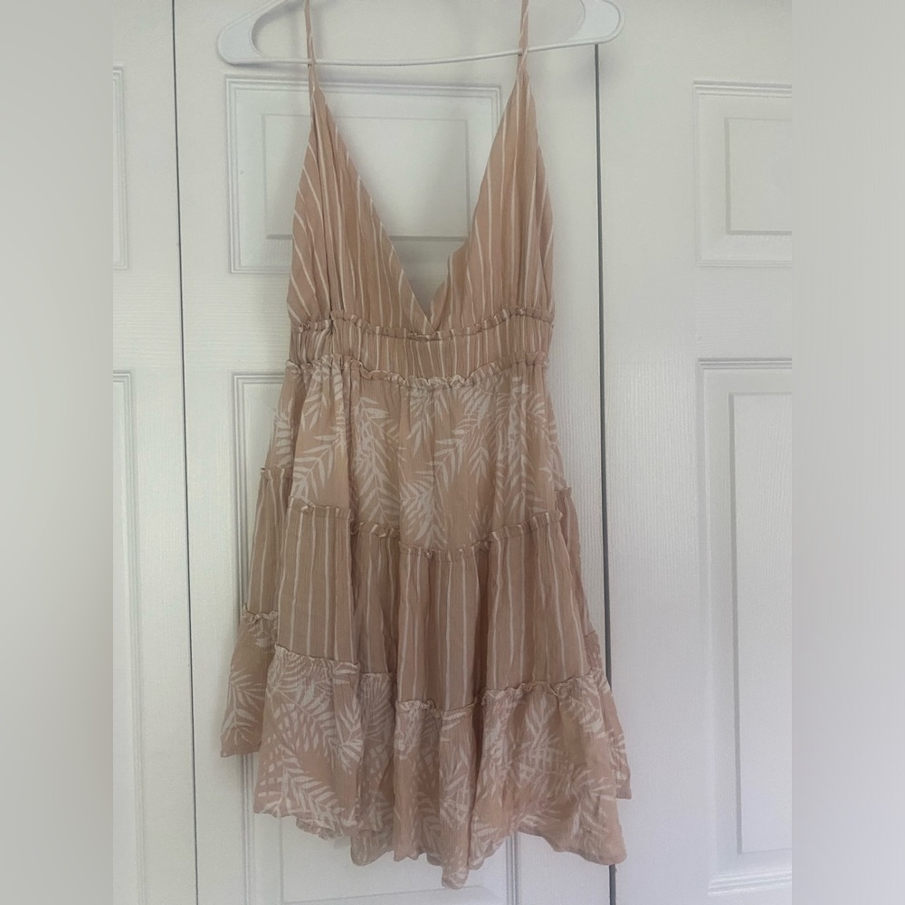 Mini tan dress